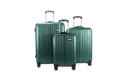 Mirage Danae Abs Hard Shell Lightweight 360 Dual Spinning Wheels Combo Lock 3 Piece Luggage Set - Stiles Supply Co.