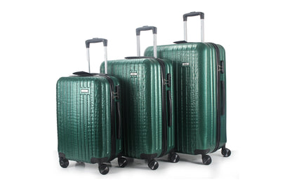 Mirage Danae Abs Hard Shell Lightweight 360 Dual Spinning Wheels Combo Lock 3 Piece Luggage Set - Stiles Supply Co.