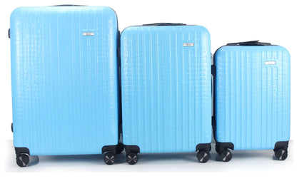 Mirage Danae Abs Hard Shell Lightweight 360 Dual Spinning Wheels Combo Lock 3 Piece Luggage Set - Stiles Supply Co.