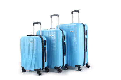 Mirage Danae ABS Hard shell Lightweight 3 Piece Luggage Set - Stiles Supply Co.