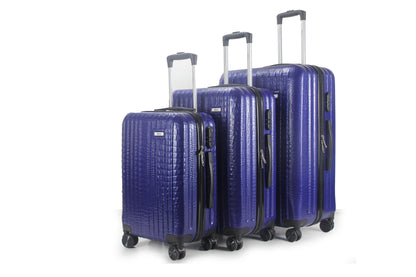 Mirage Danae Abs Hard Shell Lightweight 360 Dual Spinning Wheels Combo Lock 3 Piece Luggage Set - Stiles Supply Co.