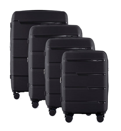 IZOD Dawn Hard shell Expandable Lightweight 4 Piece Luggage Set - Stiles Supply Co.