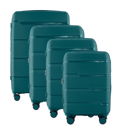 IZOD Dawn Hard shell Expandable Lightweight 4 Piece Luggage Set - Stiles Supply Co.
