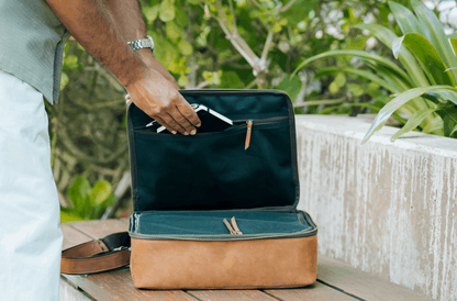 Romfre Leather CPAP Travel Bag - Stiles Supply Co.