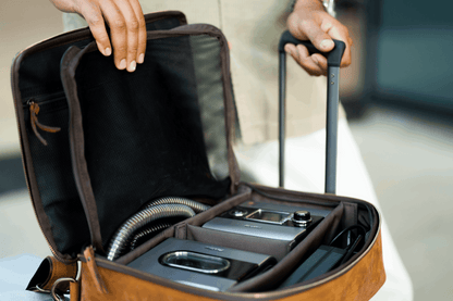 Romfre Leather CPAP Travel Bag - Stiles Supply Co.