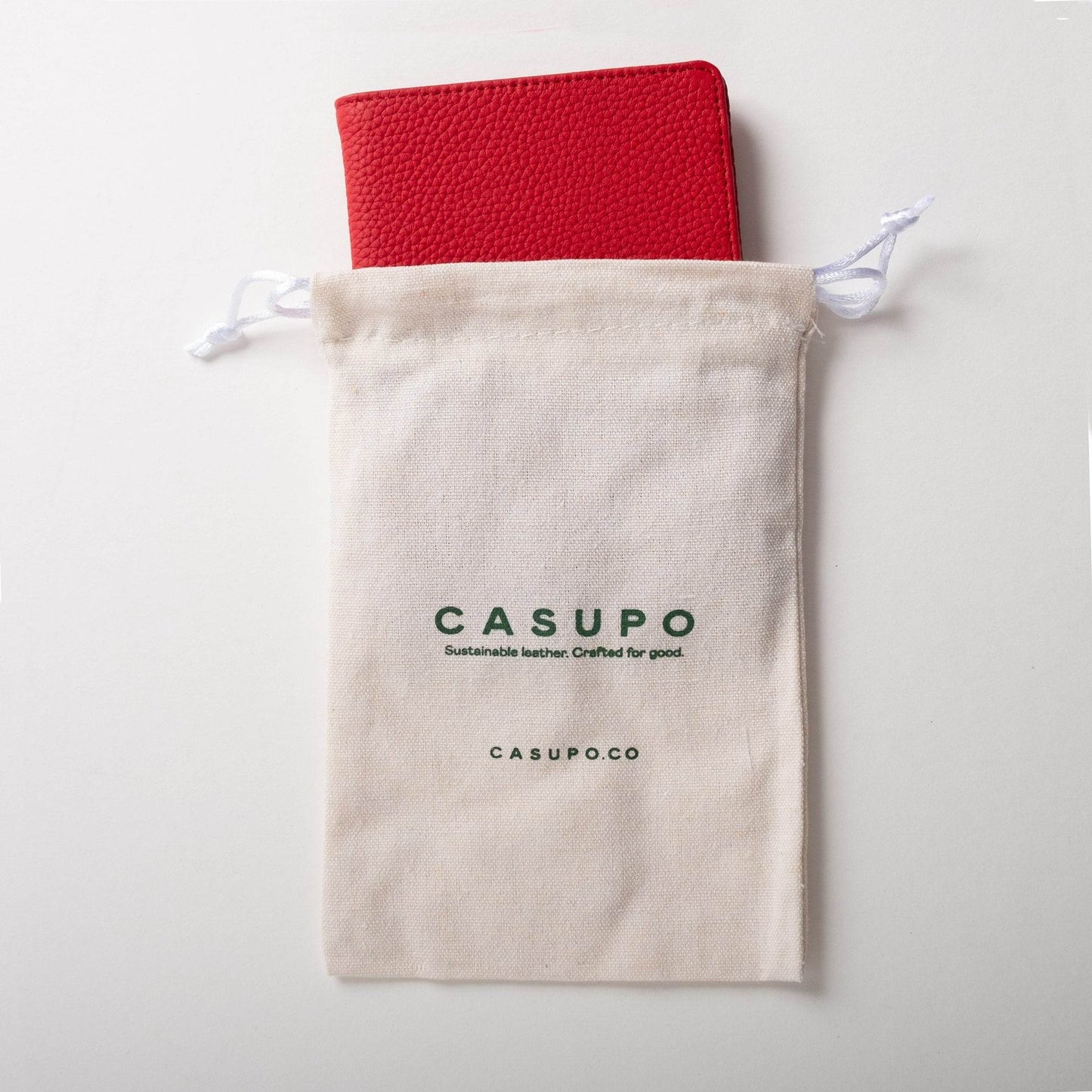 CASUPO Leather Passport Wallet with RFID - Green