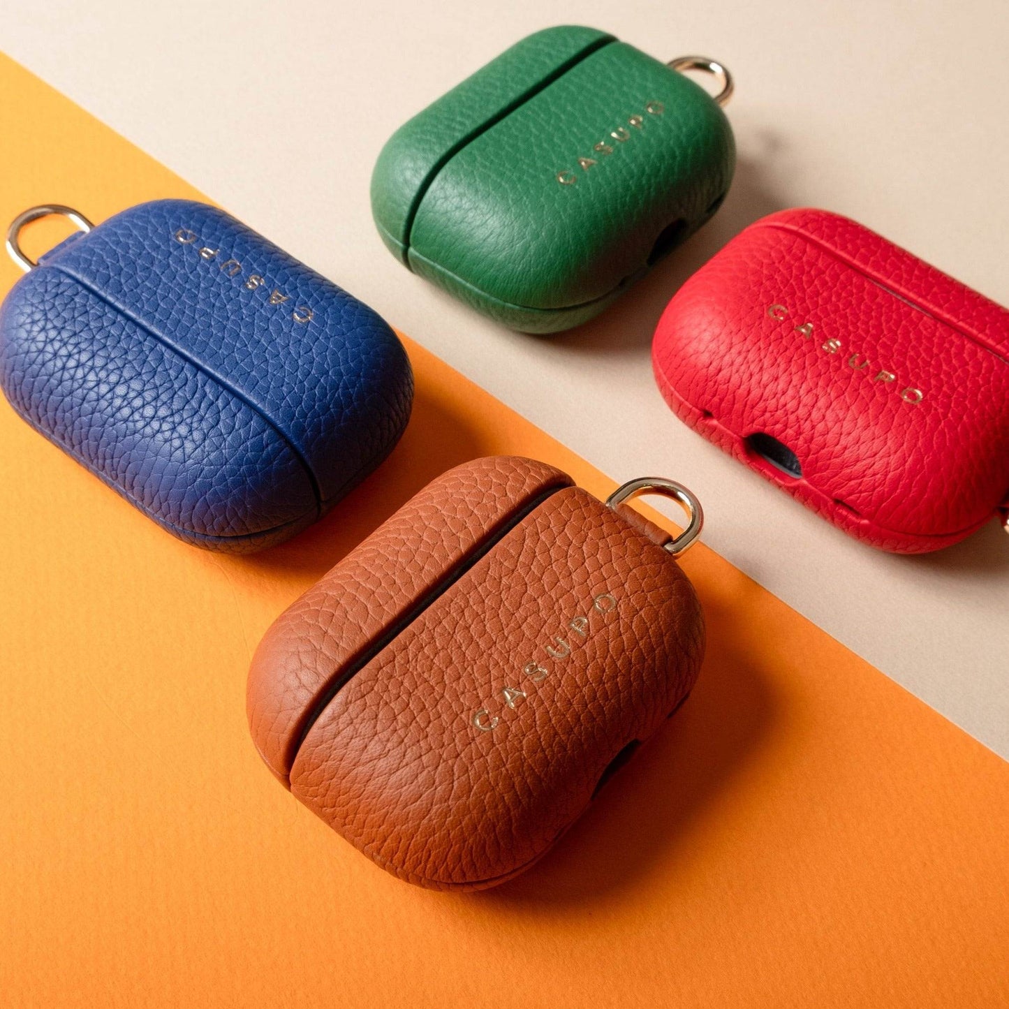 CASUPO Leather Airpod Case - Cobalt