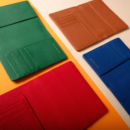 CASUPO Leather Passport Wallet with RFID - Tan