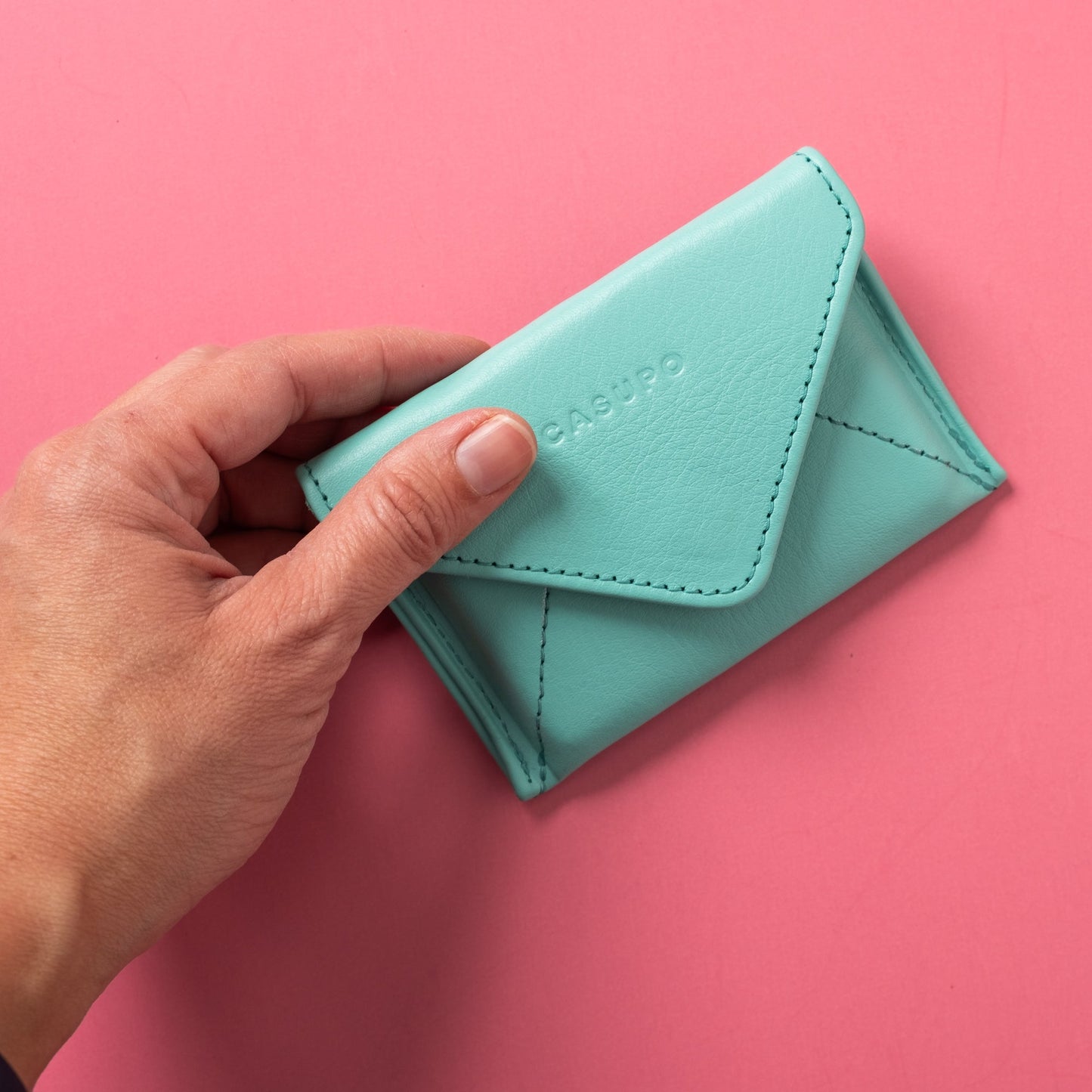 CASUPO Mini Envelope Wallet With RFID protection - Baby Blue