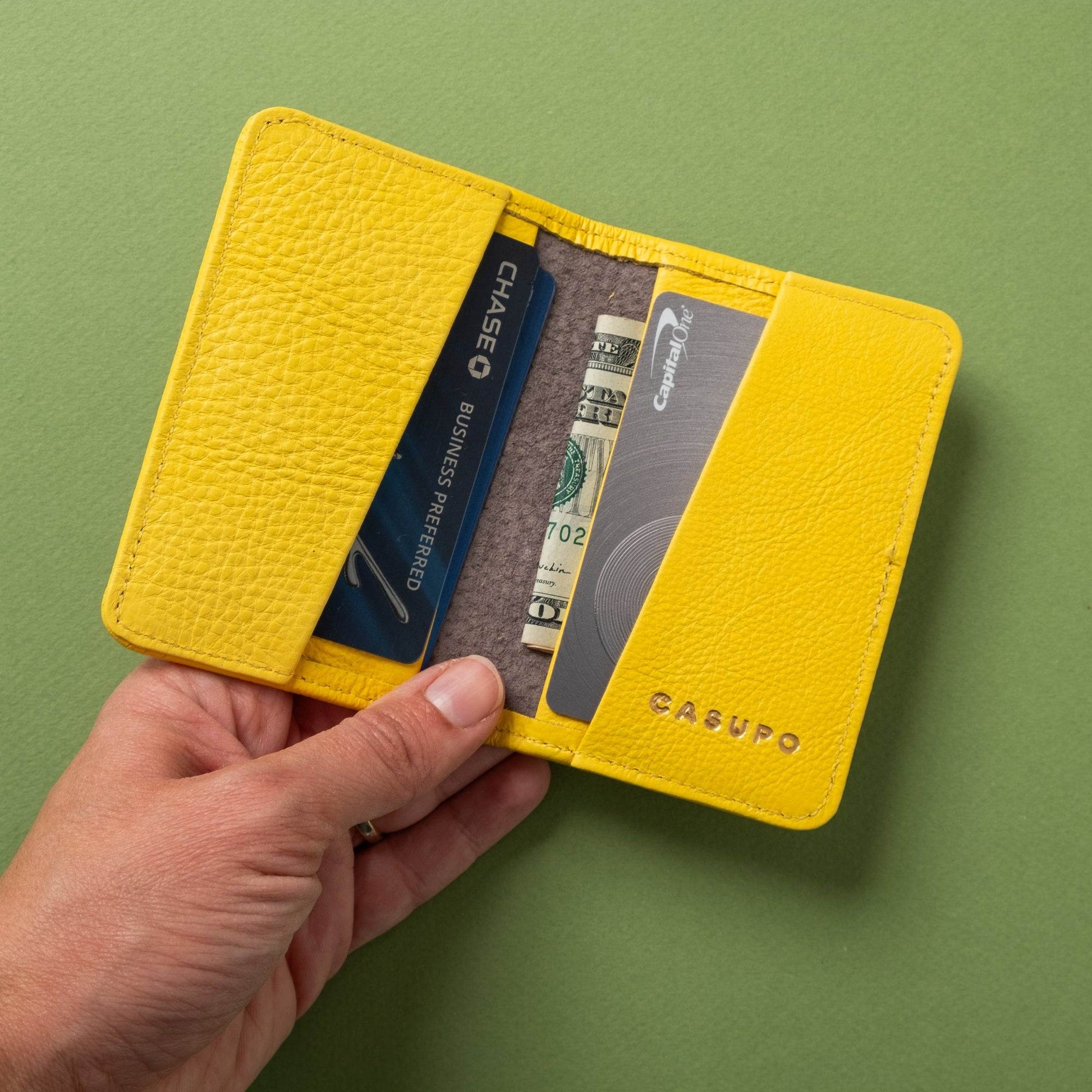 CASUPO Compact Bifold with RFID Protection - Sunny Yellow