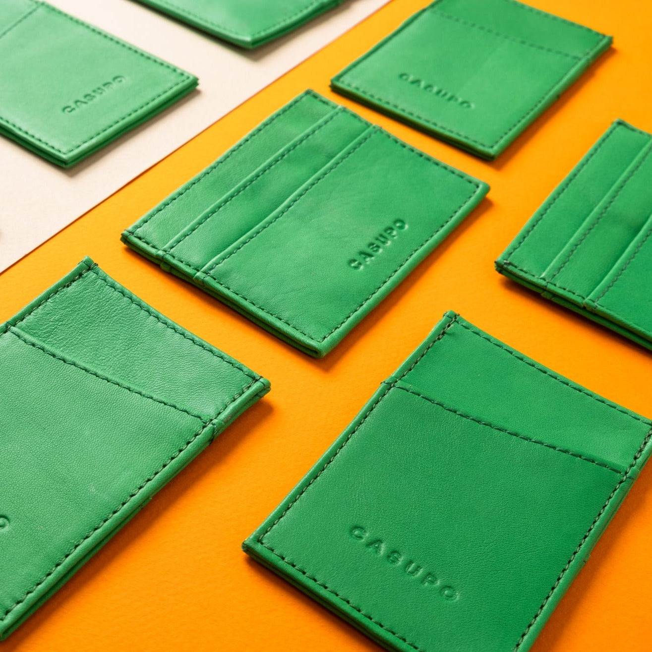 CASUPO Slim Card Holder Wallet With RFID Protection - Green