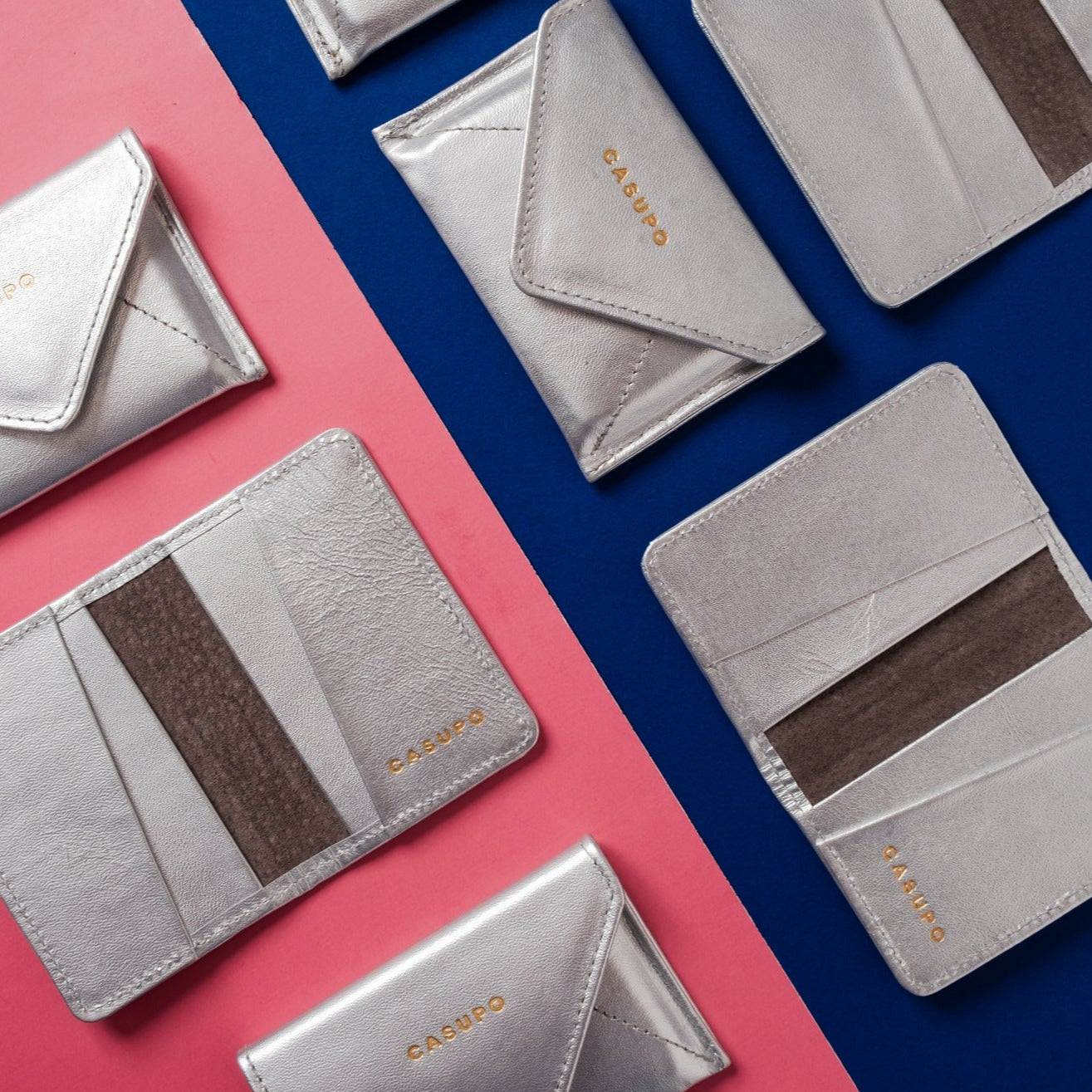 CASUPO Compact Bifold with RFID Protection - Silver
