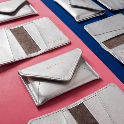 CASUPO Mini Envelope Wallet With RFID protection - Silver