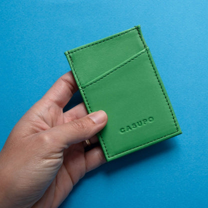 CASUPO Minimalist Wallet With RFID Protection - Green