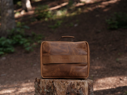 Romfre Leather CPAP Travel Bag - Stiles Supply Co.