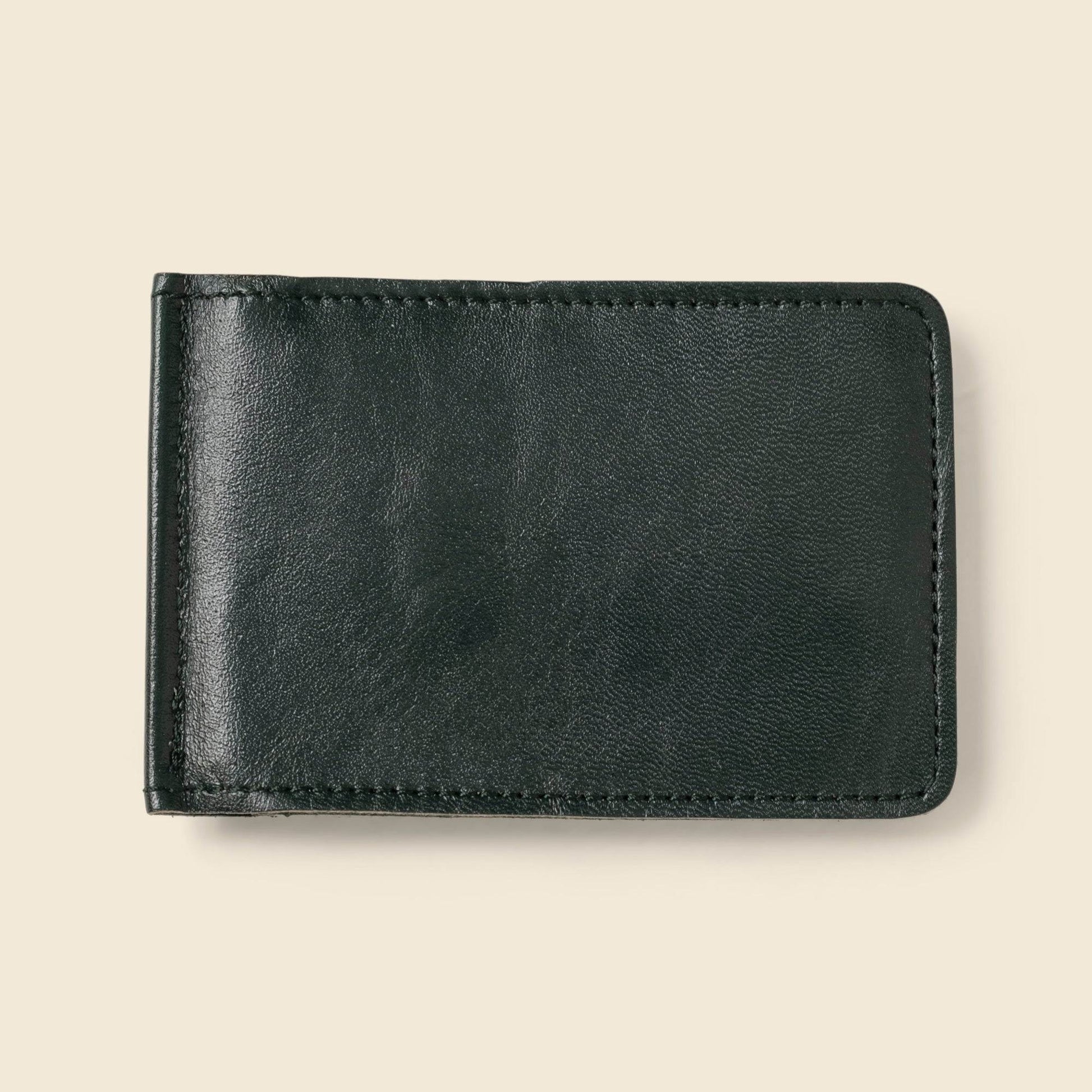 CASUPO Bifold Money Clip Wallet - Forest Green