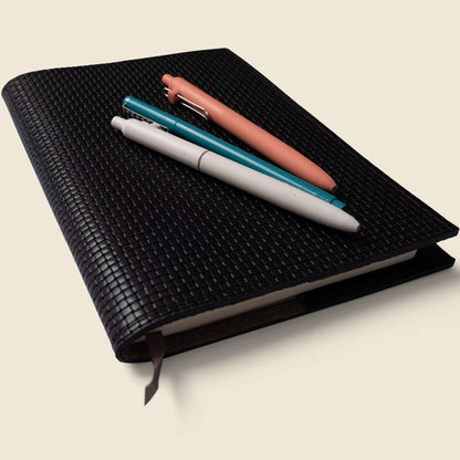 CASUPO Refillable A5 Leather Notebook Cover – Black Limited Edition