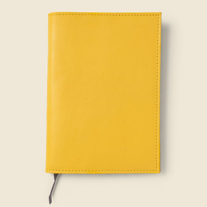 CASUPO Refillable A5 Leather Notebook Cover – Yellow