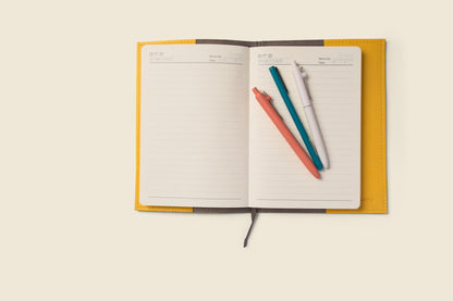 CASUPO Refillable A5 Leather Notebook Cover – Yellow