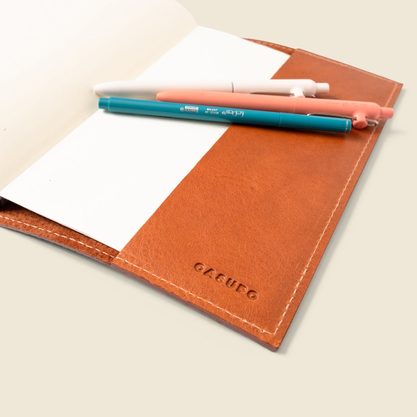 CASUPO Refillable A5 Leather Notebook Cover – Tan Limited Edition