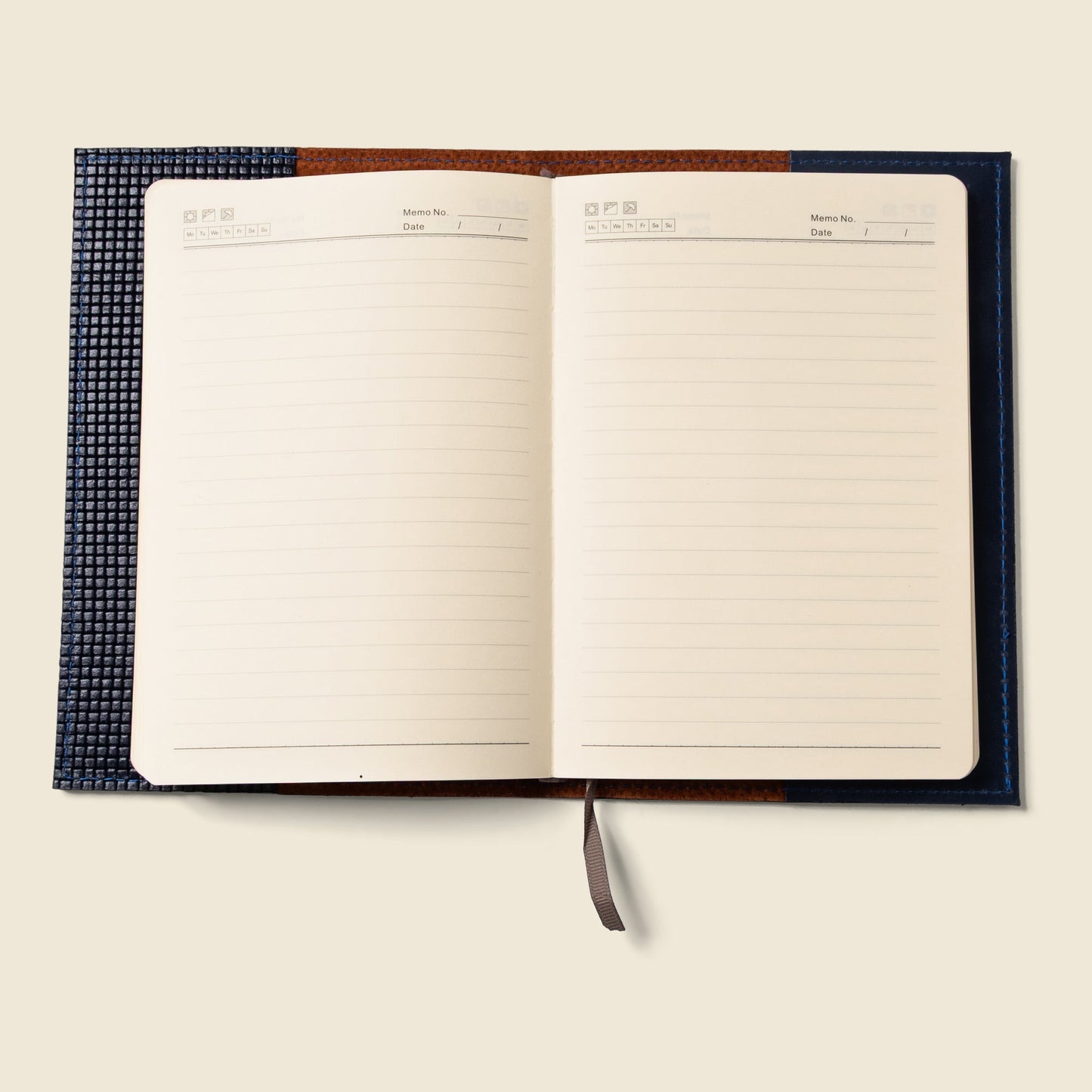 CASUPO Refillable A5 Leather Notebook Cover – Navy Limited Edition