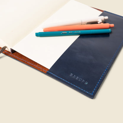 CASUPO Refillable A5 Leather Notebook Cover – Navy Limited Edition