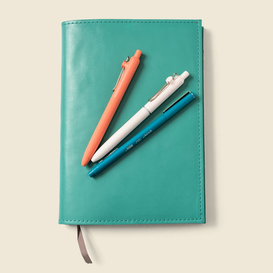CASUPO Refillable A5 Leather Notebook Cover – Teal