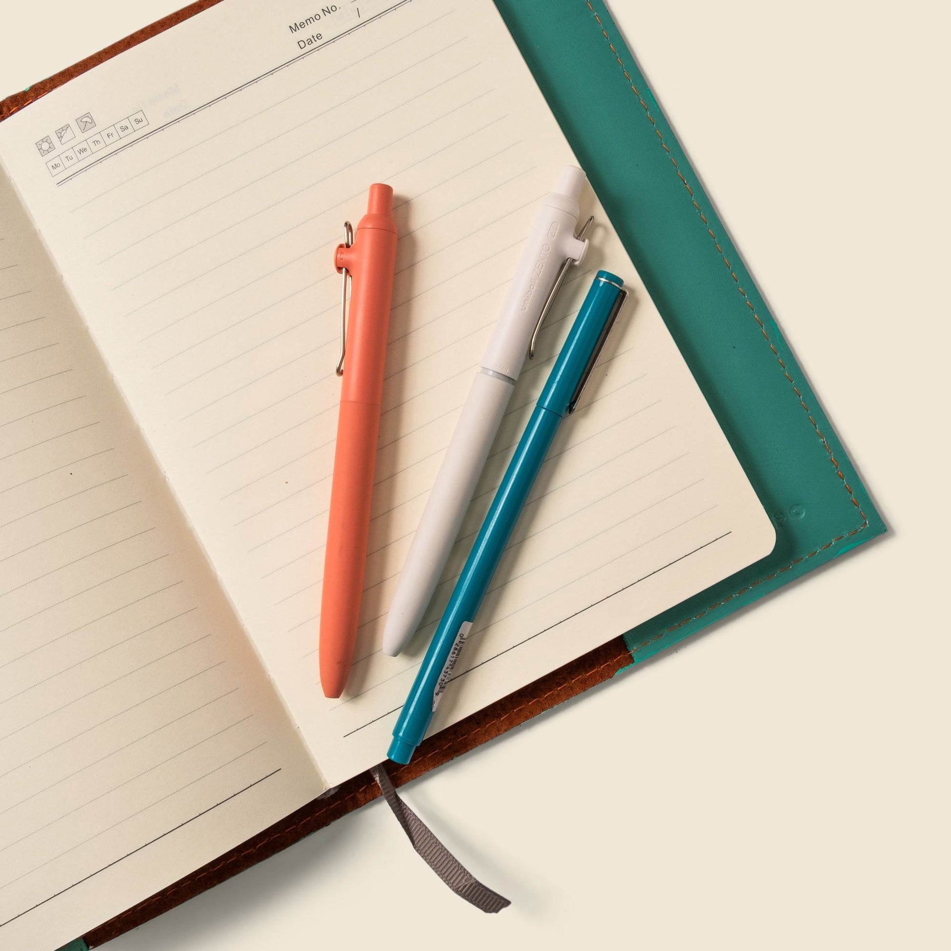 CASUPO Refillable A5 Leather Notebook Cover – Teal