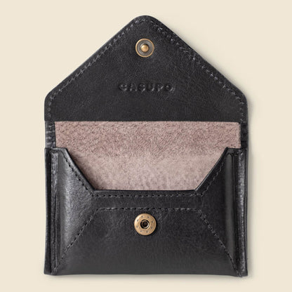 CASUPO Mini Envelope Wallet with RFID Protection - Black