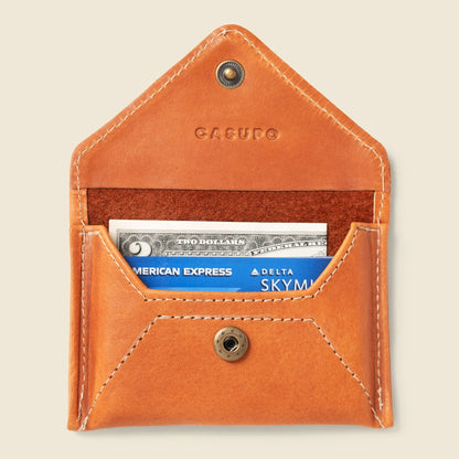 CASUPO Mini Envelope Wallet with RFID Protection - Natural