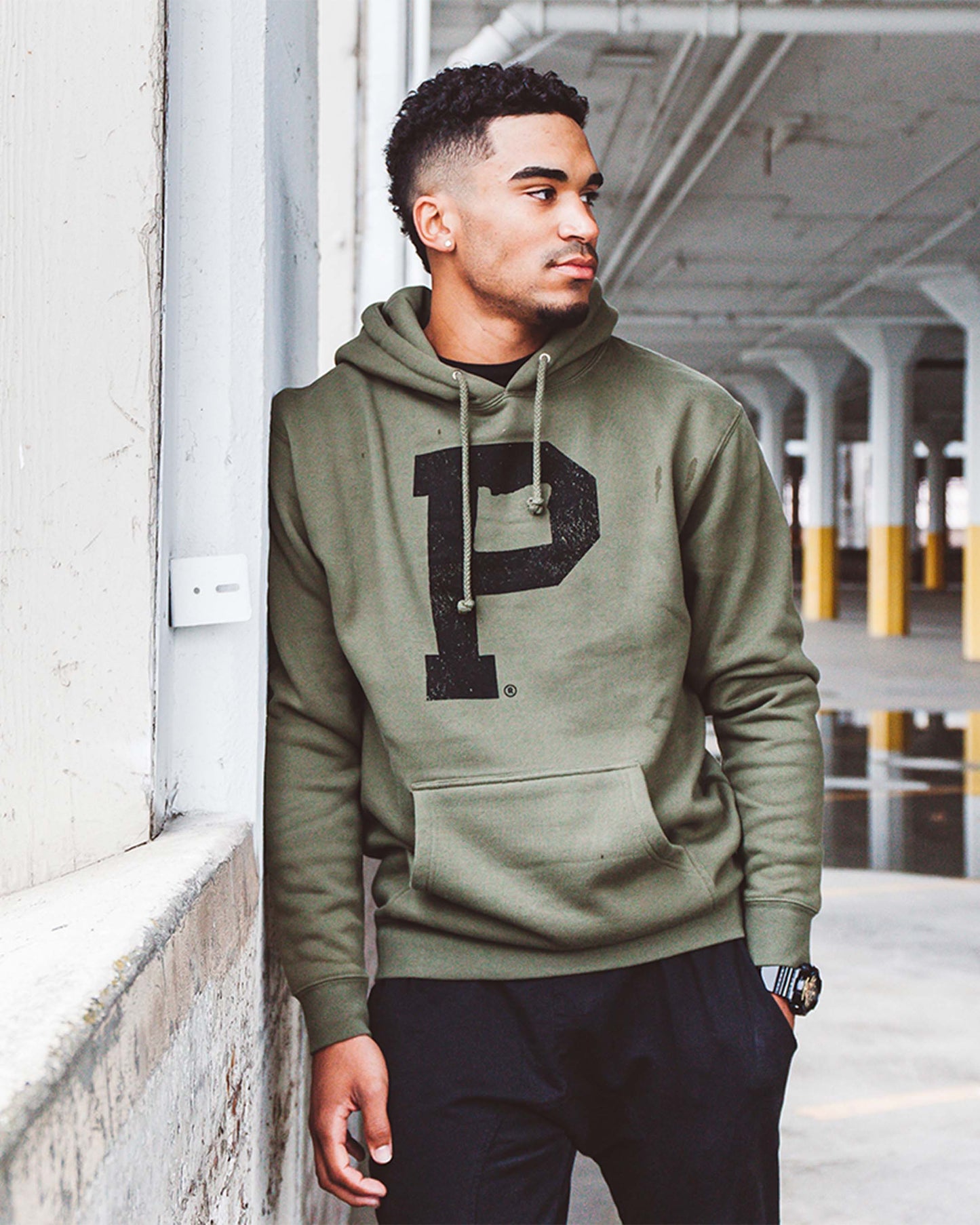 Portland Gear Soft-Blend "P" Hoodie - Olive