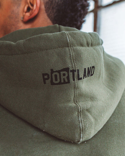 Portland Gear Soft-Blend "P" Hoodie - Olive