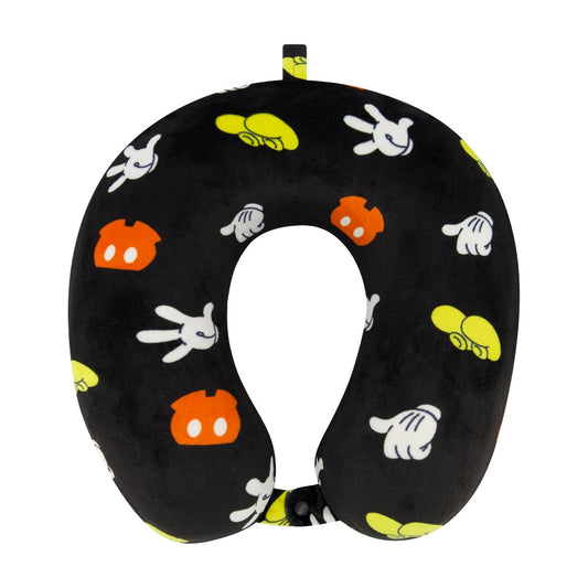Disney Mickey Mouse All-over Icons Memory Foam Travel pillow - Stiles Supply Co.