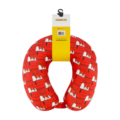 Peanuts Snoopy Dog House Memory Foam Travel Neck Pillow - Stiles Supply Co.