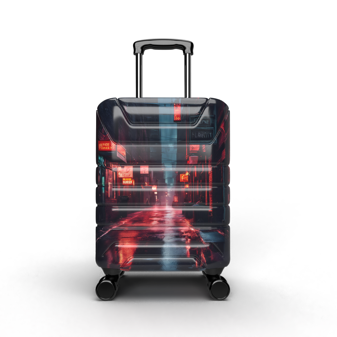 Stiles Supply Co. X Bugatti Neon Alley Carry On Luggage