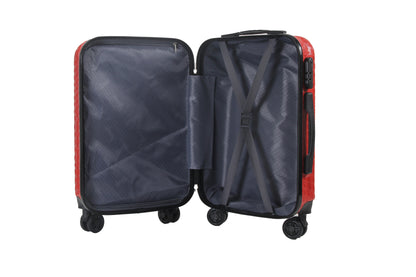 Mirage Danae Abs Hard Shell Lightweight 360 Dual Spinning Wheels Combo Lock 3 Piece Luggage Set - Stiles Supply Co.