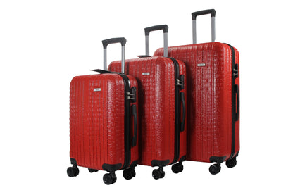 Mirage Danae Abs Hard Shell Lightweight 360 Dual Spinning Wheels Combo Lock 3 Piece Luggage Set - Stiles Supply Co.