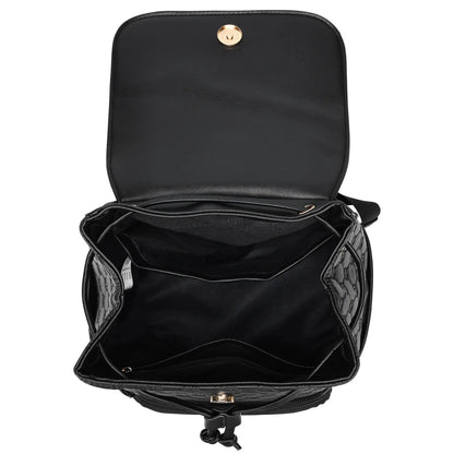 ELLE Compass 10L Vegan Leather Monogram Mini Backpack - Stiles Supply Co.