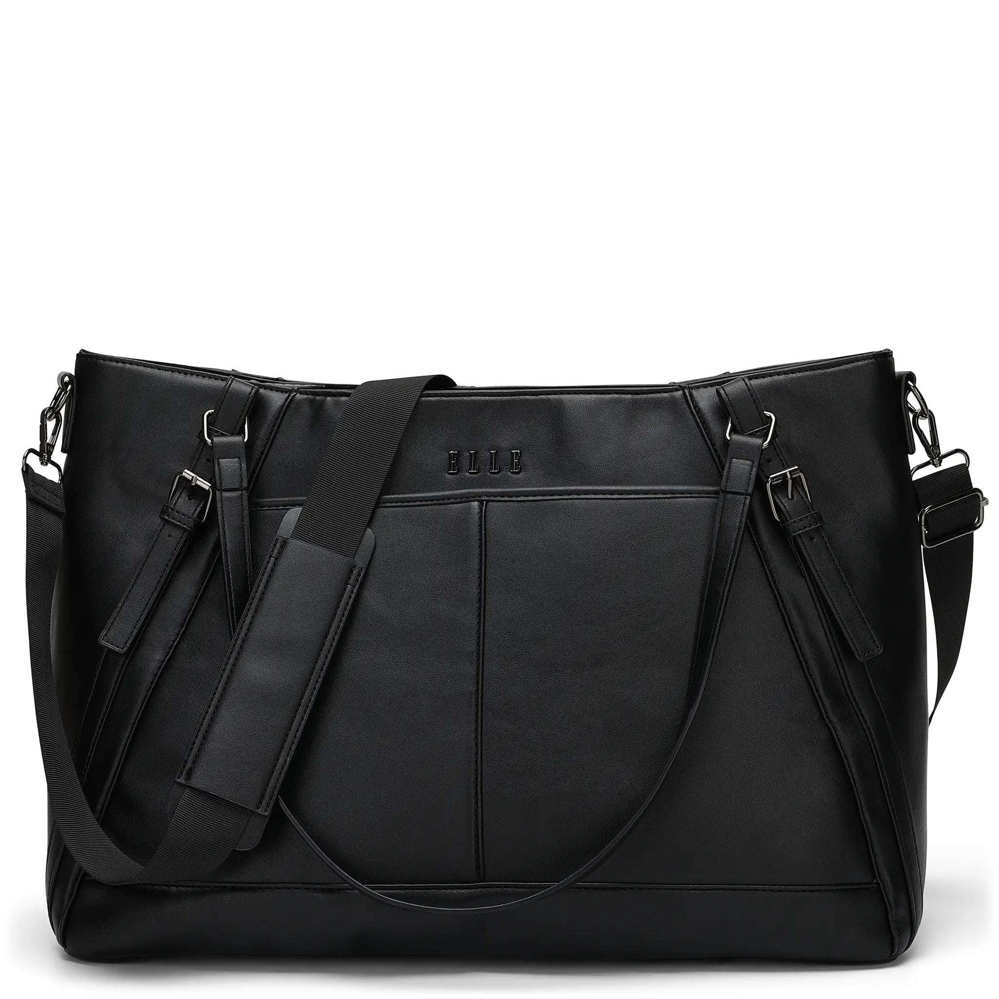 ELLE Leisure Luxe 33L Vegan Leather Weekender Tote Bag - Stiles Supply Co.