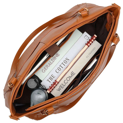 ELLE Leisure Luxe 33L Vegan Leather Weekender Tote Bag - Stiles Supply Co.