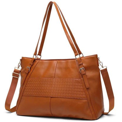 ELLE Leisure Luxe 33L Vegan Leather Weekender Tote Bag - Stiles Supply Co.