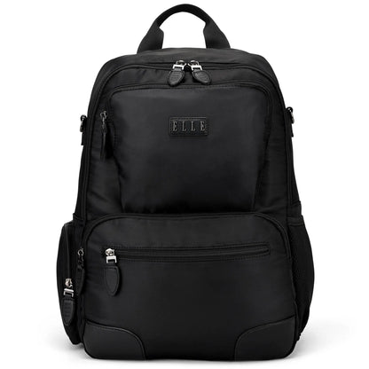 ELLE Voyage 20L Twill and Vegan Leather Backpack - Stiles Supply Co.