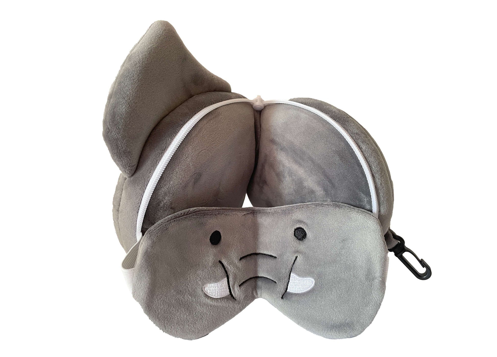 Mirage Kids 2-in-1 Travel Pillow and Eye Mask Animal Plush Soft Eye Mask Blindfold for Sleeping - Stiles Supply Co.