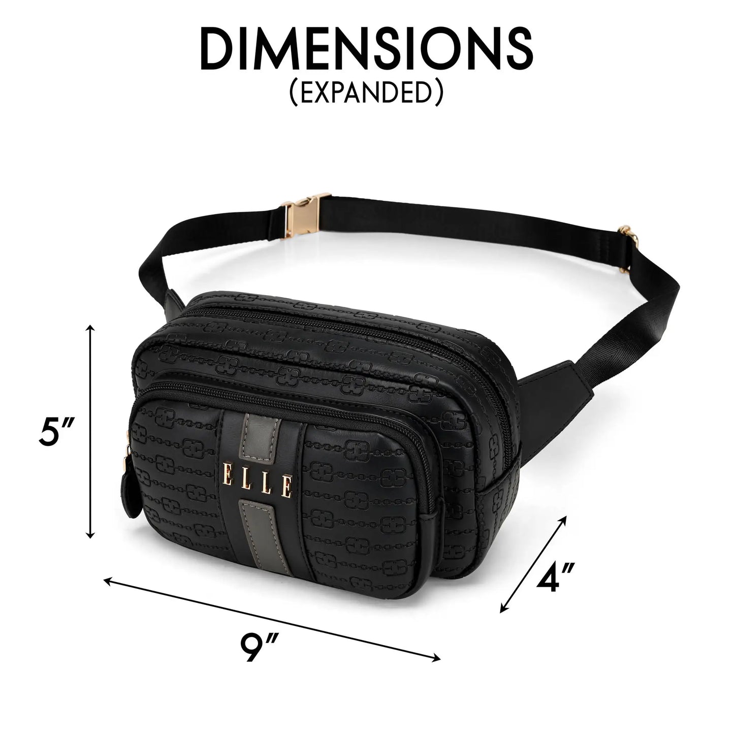 ELLE Eleganza 1.6L Vegan Leather Crossbody Bag - Stiles Supply Co.