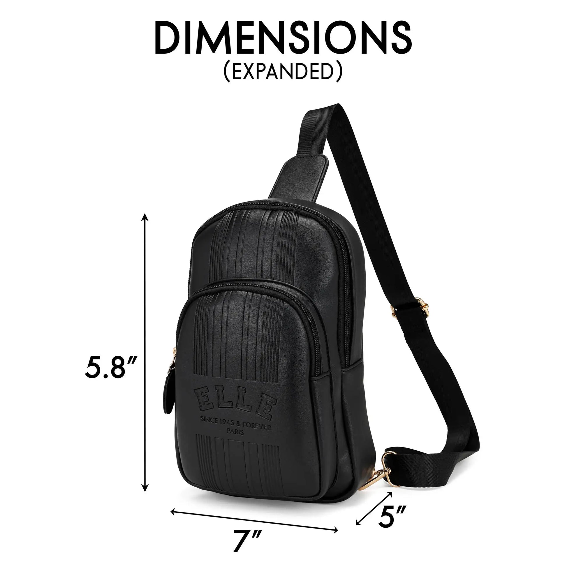 ELLE Roamer 2.8L Vegan Leather Crossbody Bag - Stiles Supply Co.