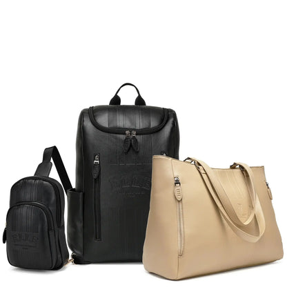 ELLE Travel Roamer Backpack, Weekender & Crossbody Set