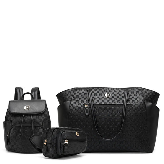ELLE Travel Compass Backpack, Weekender & Crossbody Set