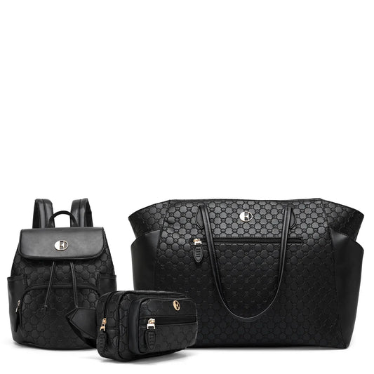 ELLE Travel Compass Backpack, Weekender & Crossbody Set