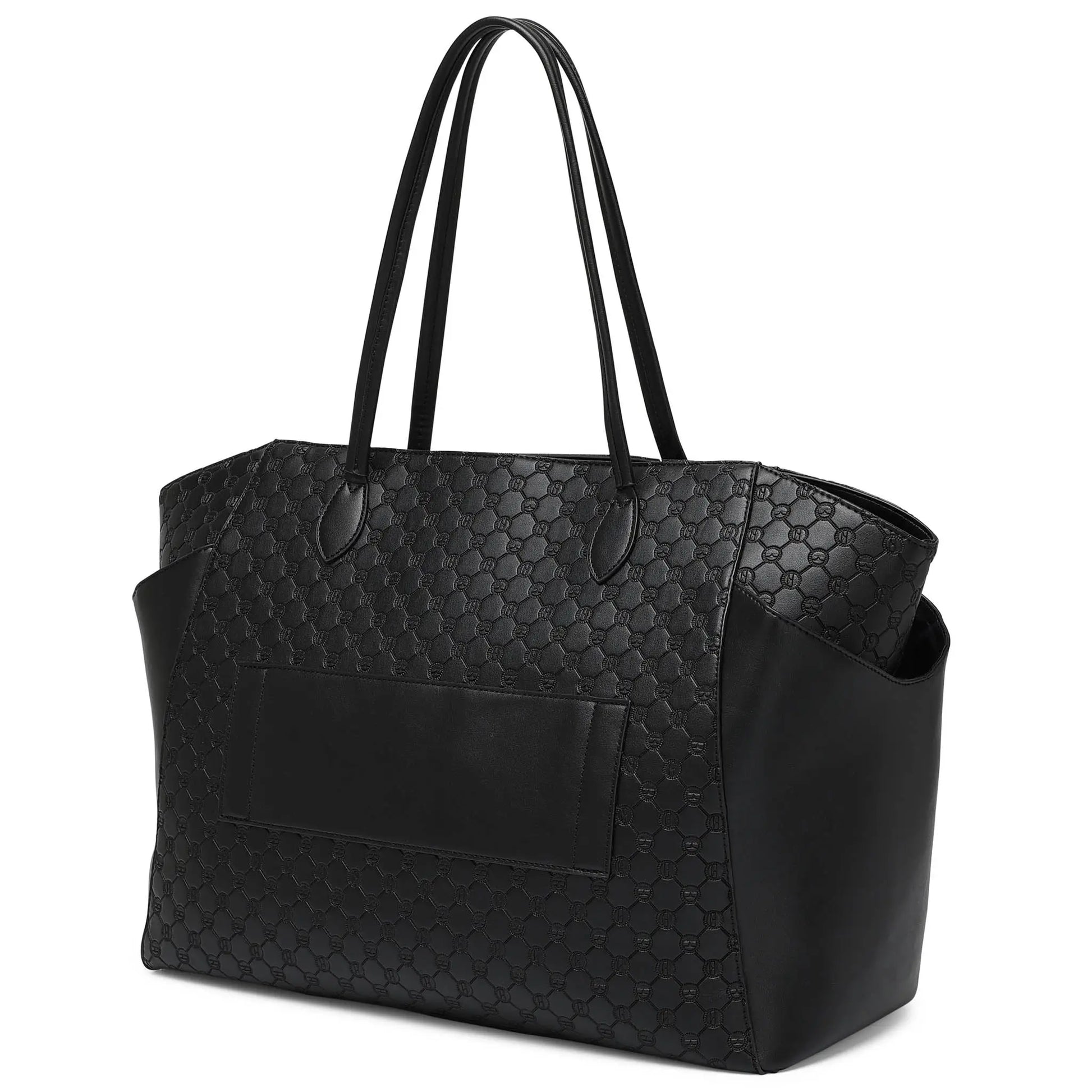 ELLE Compass 32L Vegan Leather Monogram Weekender Tote Bag - Stiles Supply Co.