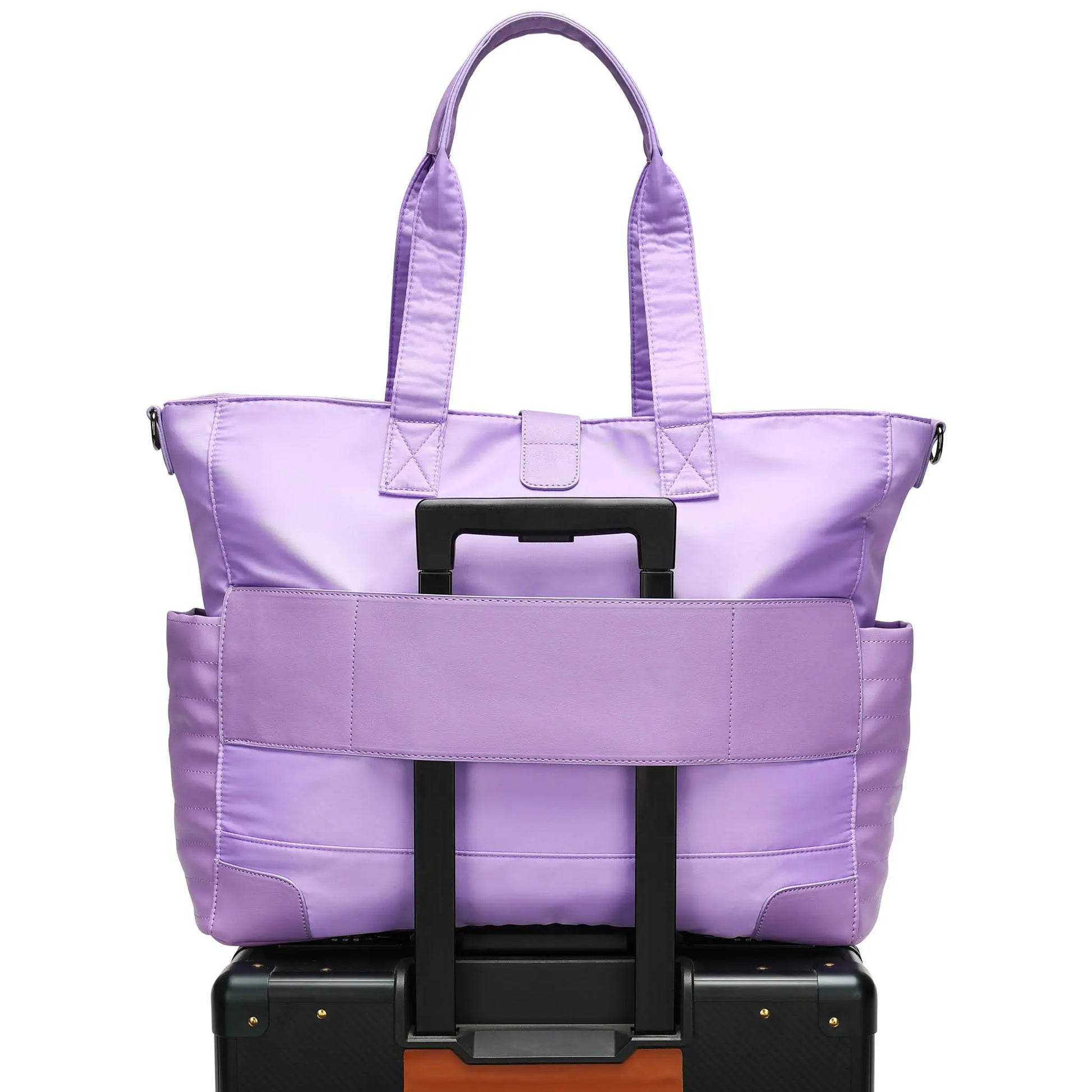 ELLE Voyage 25L Twill and Vegan Leather Weekender Tote Bag - Stiles Supply Co.